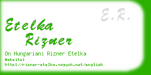 etelka rizner business card